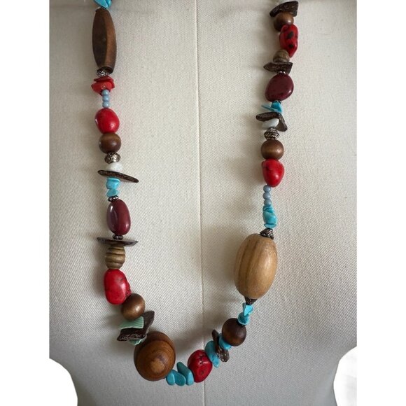 EsMor Multicolored Beaded Boho Adjustable Length Necklace - Picture 5 of 5